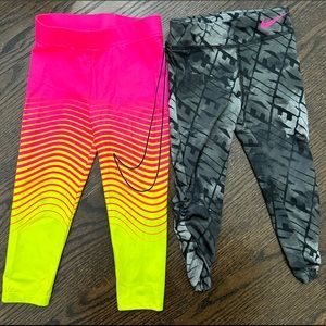 Nike Dri-Fit Leggings, 2-pack, size 3T